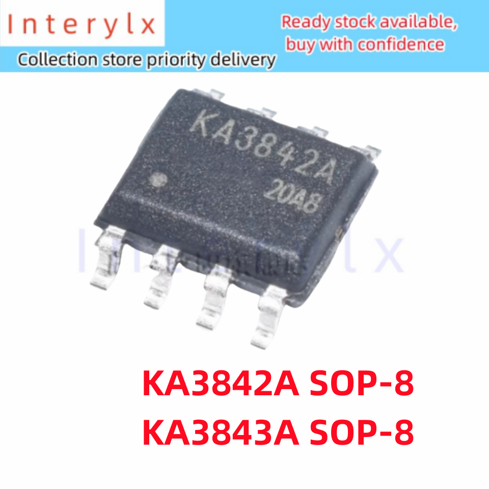 5 ชิ้น/ล็อตแบรนด์ใหม่ KA3842 KA3842A KA3842B KA3843 Patch SOP-8 สวิทช์ Power Controller