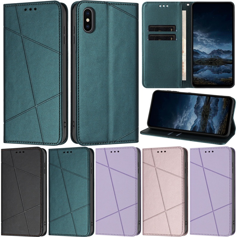 DeluxeปลอกสําหรับiPhone X XR XS Max 14 Pro Max 13 Pro Max 12 Pro Max 11 Pro Max 14 Plusกระเป๋าสตางค์ลายนุ่มPUหนังช่องใส่การ์ดผิวป้องกันพลิกฝาครอบกรณี