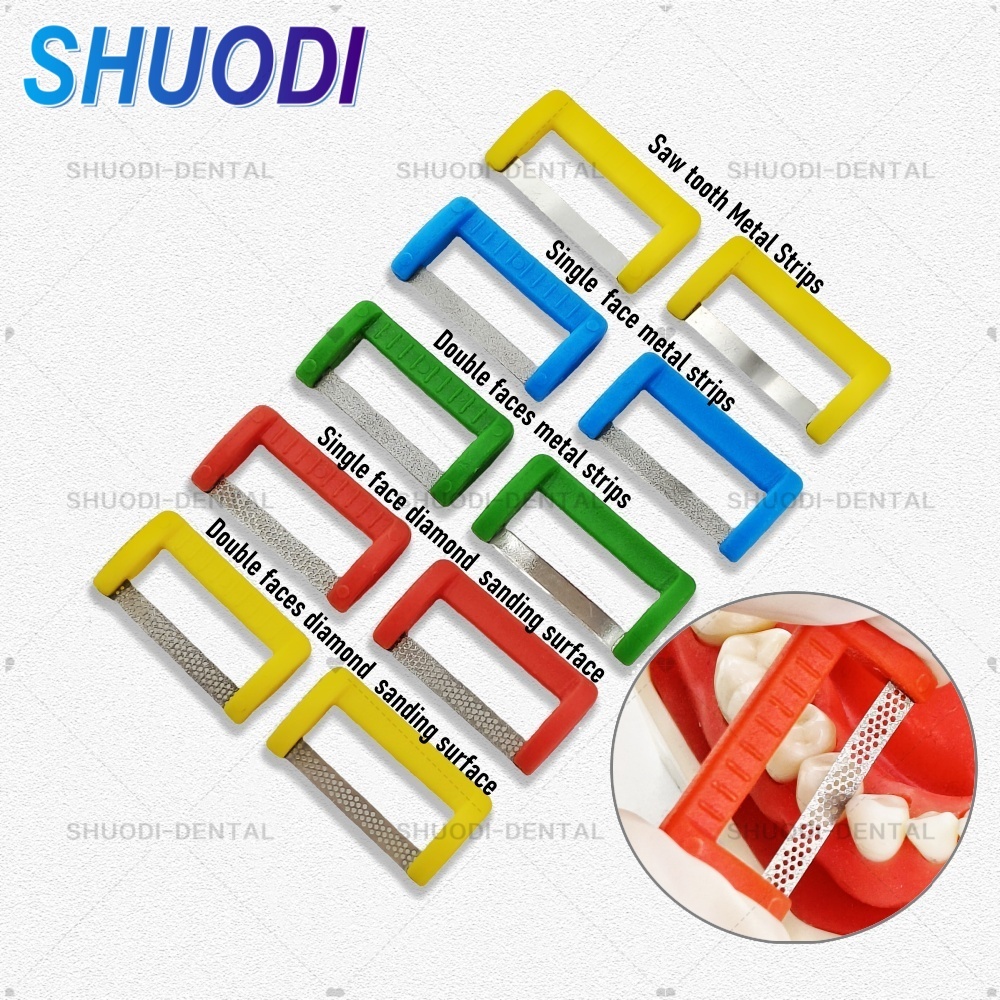 5 ชิ้น / 10 ชิ้น ทันตกรรม เคลือบฟัน เคลือบฟัน เครื่องมือลด แถบตัด ขัดฟัน