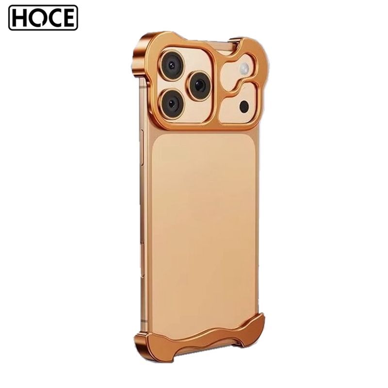 HOCE ไม่สม่ําเสมอกรอบโลหะ Protector เคสโทรศัพท์สําหรับ IPhone 17 16 15 14 13 12 Pro Max เลนส์ฝาครอบกันกระแทก