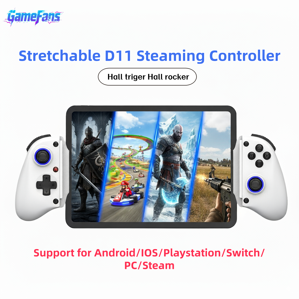 BSP-D11 ยืดสตรีมมิ่ง Gamepad Hall จอยสติ๊ก Trigger เหมาะสําหรับสวิทช์/PC/Android/IOS