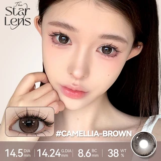 Starlens คอนแทคเลนส์ 1 คู่ DIA14.2-14.5 มม. คอนแทคเลนส์ Toast-brown ใช้สําหรับเกรดตาตุ๊กตา 6 เดือน(0.0~ 8.0)
