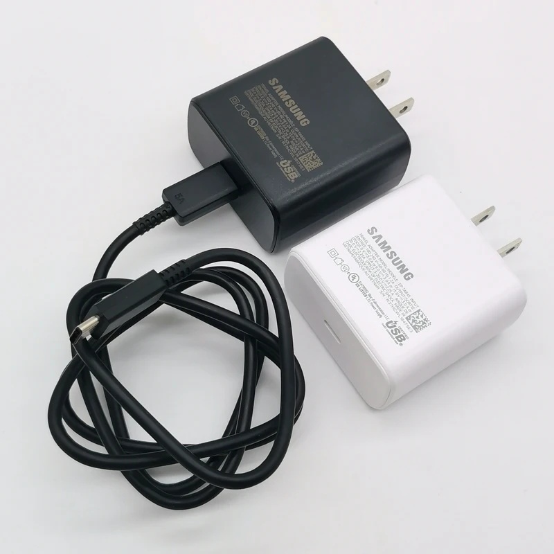 Samsung 45W US Charger Super Fast Charge Power Adpater สําหรับ iPhone 15 Pro Galaxy Z Flip พับ 6 5 4