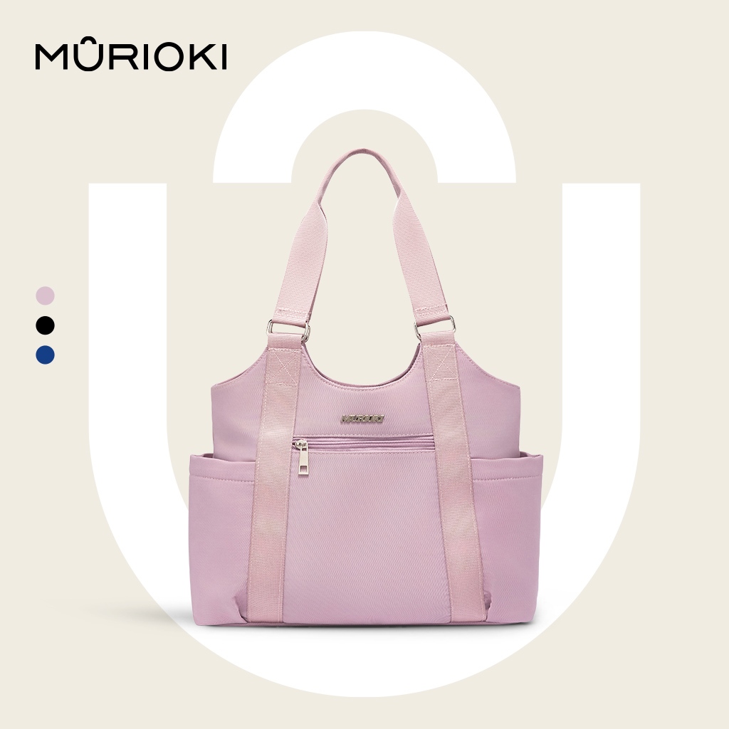 Murioki-daisy กระเป๋าสะพายไหล่สําหรับผู้หญิงพร้อมที่วางแก้วกันน้ํา G1022 (35*12*31CM)