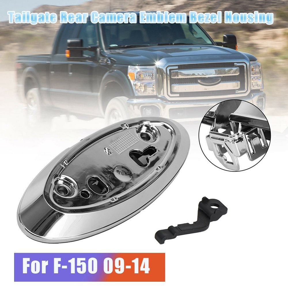Tailgate Back Up ด้านหลังกล้อง Emblem Mount Bezel สําหรับ Ford F-150 09-14/13-16 F-250 F-350/12-20 R