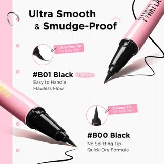 Pinkflash Ohmyline อายไลเนอร์ สีดํา กันน้ำ ติดทนนาน