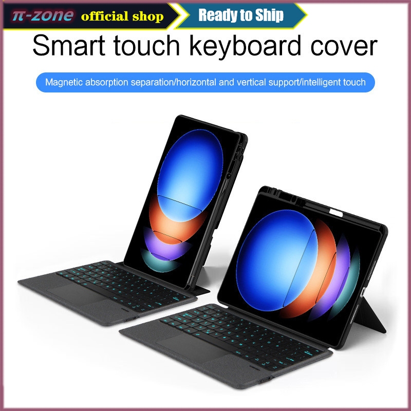 แม่เหล็กคีย์บอร์ดที่ถอดออกได้ไร้สายสําหรับ Xiaomi Mi Pad 7 8/7 8 Pro 11.2 Pad 7S 6S Pro 12.4 Pad 5/6 Pro Redmi K 8.8 Redmi SE 2nd 11 Pro 12.1 บลูทูธขาตั้งคีย์บอร์ดฝาครอบ