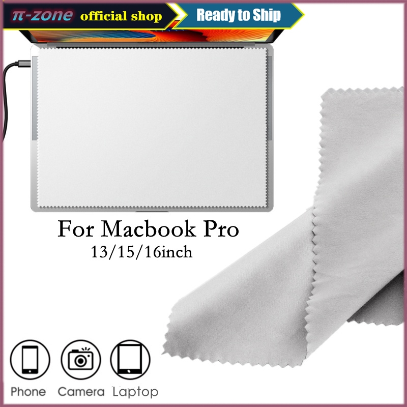 ฟิล์มไมโครไฟเบอร์ กันฝุ่น สําหรับทําความสะอาดแป้นพิมพ์ แล็ปท็อป MacBook Pro Air 13 14 15 16 นิ้ว
