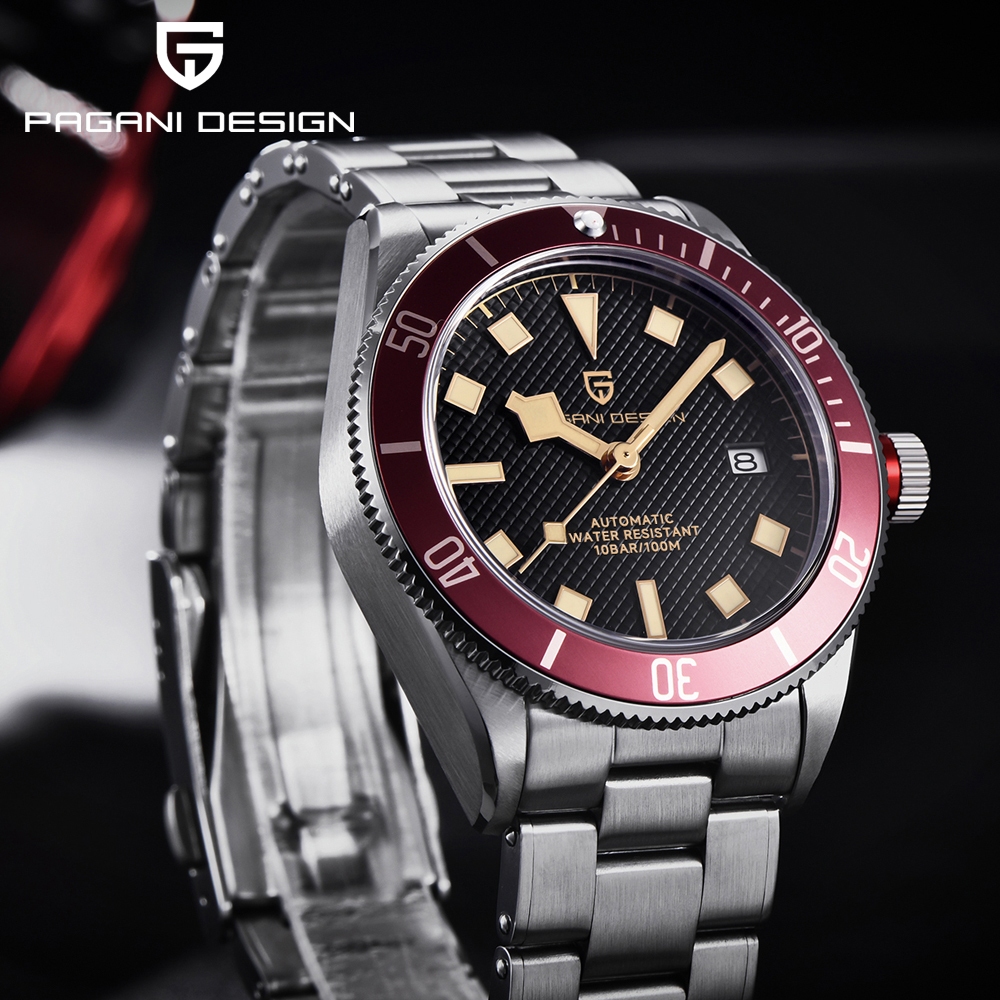Pagani DESIGN Original 2025 BB58 ญี่ปุ่น NH35A อัตโนมัตินาฬิกาผู้ชายแฟชั่น 100M นาฬิกาข้อมือกันน้ํา 