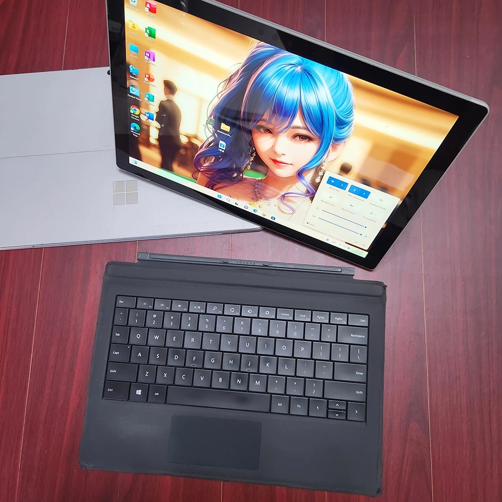 Microsoft Surface Pro 5th Gen Pro5 Intel Core i5 8GB RAM 256GB 12.3 นิ้วแท็บเล็ต 2K TouchScreen 7300U 2.6 GHz Windows 11 คอมพิวเตอร์ WiFi สําหรับธุรกิจนักเรียน PC ใช้ 85% ใหม่ thumbnail 4