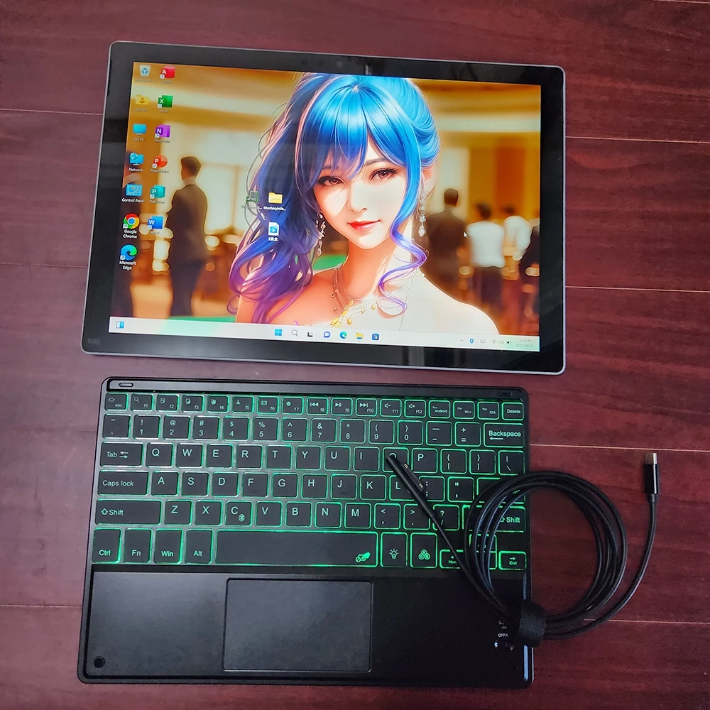 Microsoft Surface Pro 5th Gen Pro5 Intel Core i5 8GB RAM 256GB 12.3 นิ้วแท็บเล็ต 2K TouchScreen 7300U 2.6 GHz Windows 11 คอมพิวเตอร์ WiFi สําหรับธุรกิจนักเรียน PC ใช้ 85% ใหม่ thumbnail 9