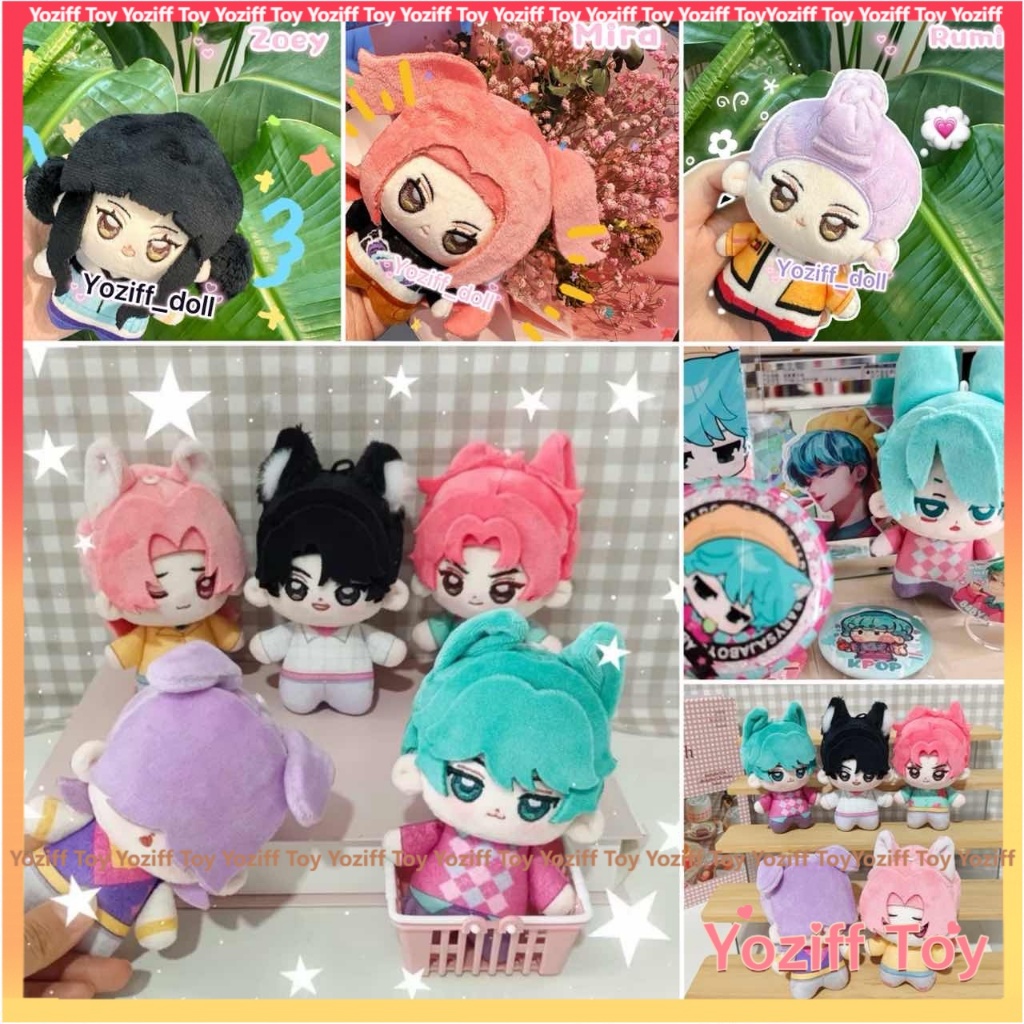 ใหม่ Kpop Demon Hunters Saja ชายตุ๊กตาน่ารัก Mira Zoey Jinu Rumi Mystery Romance Baby Abby ตุ๊กตาของเล่นพวงกุญแจ Plushies