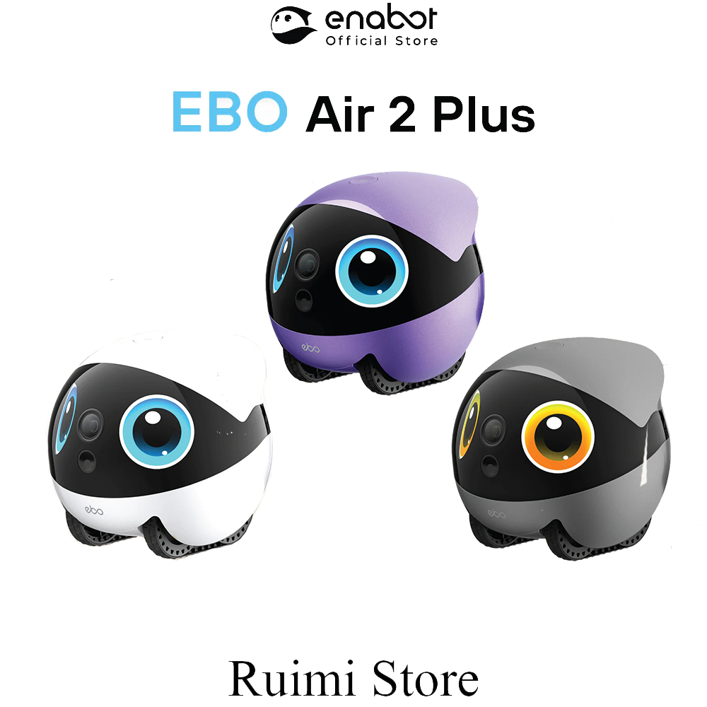 Enabot EBO Air2 plus แถมกล้องมือถือเต็มบ้าน กล้องไร้สาย และหุ่นยนต์ตรวจสอบสัตว์เลี้ยงอัจฉริยะสําหรับ