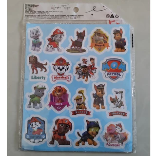 100 สติ๊กเกอร์ Paw Patrol สติ๊กเกอร์สร้างสรรค์คู่มือวัสดุตกแต่งแล็ปท็อปถ้วยน้ําหมวกกันน็อคตัดฟรีสติกเกอร์ขนาดเล็ก