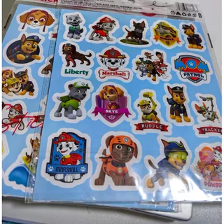 100 สติ๊กเกอร์ Paw Patrol สติ๊กเกอร์สร้างสรรค์คู่มือวัสดุตกแต่งแล็ปท็อปถ้วยน้ําหมวกกันน็อคตัดฟรีสติกเกอร์ขนาดเล็ก
