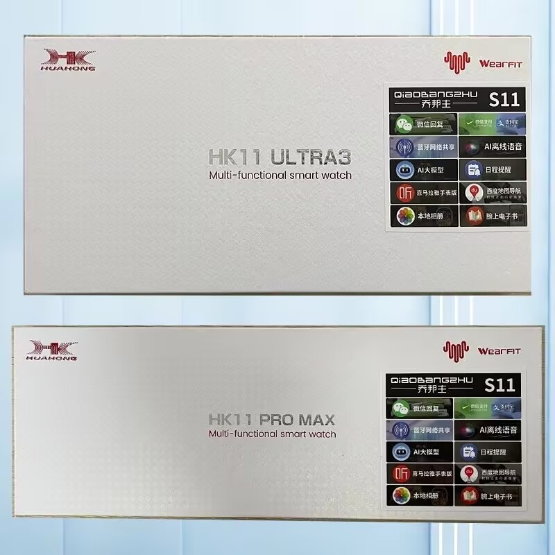 2025 นาฬิกา 11 HK11 Pro Max Smart Watch AMOLED 4GB เครือข่าย AI หุ่นยนต์ NFC เข็มทิศท้องถิ่นเพลงผู้ช