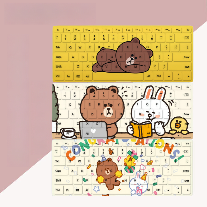 หมีสีน้ําตาลKeyboard สําหรับ MacBook ใหม่ M4 M3 Air15 M2 Air13.3 Pro14/16 M1 2020 Air13 Pro13.3 Reti