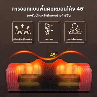 UKICO เครื่องนวดคอไฟฟ้า 3D หมอนนวดหลังระบบอุ่น นวดลึกเหมือนมือคน แก้ Office Syndrome บรรเทาปวดคอ บ่า ไหล่ หลัง ประกัน 3 ปี มอก
