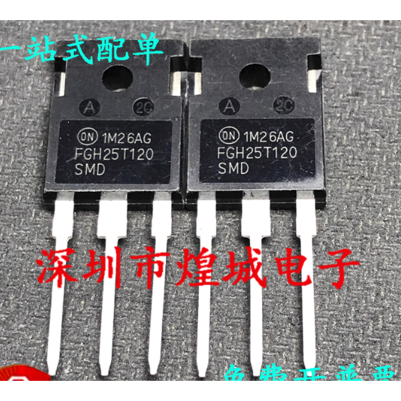 หลอด MOS 1-5 ชิ้น TO-247 FGH25T120SMD FGH60N6S2 FGH50T65UPD FGH40N65UFD FGH50T65SQD FGH75N60SF