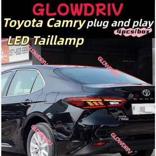 Toyota camry XV70 2018-2023 LED ไฟท้ายด้านหลังอัพเกรดสัญญาณด…