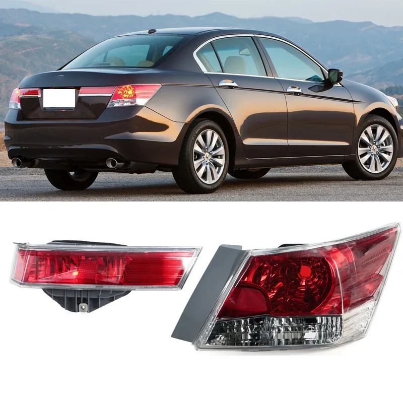 สําหรับ Honda Accord 8th 2008 -2013 ไฟท้ายด้านหลังไฟเบรคไฟวิ่ง Accord g8Taillight Assembly ไม่มีหลอดไฟ