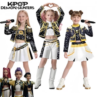 ชุดคอสเพลย์แฟชั่น Mira Rumi Zoey จากเกม KPop Demon Hunters สำหรับเด็กผู้หญิง พร้อมใช้ในงานโรงเรียน, Halloween และ Carnaval