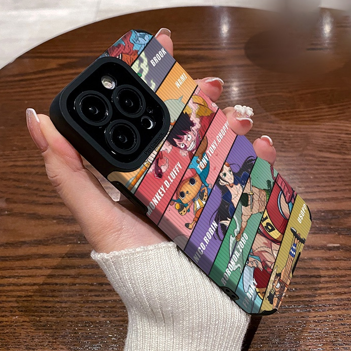 ปลอกหนังสําหรับ iPhone 17 Air 16E 16 15 14 13 12 11 Pro X XR XS Max 6 6s 7 8 Plus One Piece Monkey. 