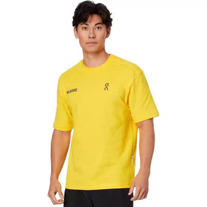 ON Run ON Club T เสื้อยืดกีฬาผู้ชาย 58455824 สีเหลือง