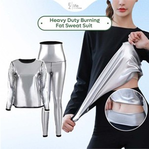 Ezlife ชุดเหงื่อสําหรับงานหนักลดน้ําหนักชุดป้องกันการสุกชุดเ…