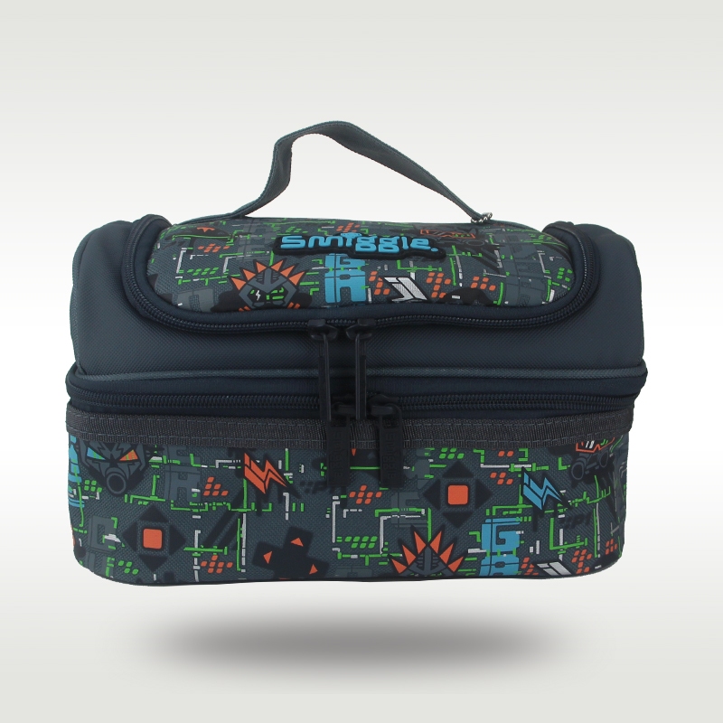 กระเป๋าข้าวกลางวัน Interstellar Monsters สำหรับเด็กชาย สะพายได้ พกพาสะดวก ขนาด 9 นิ้ว