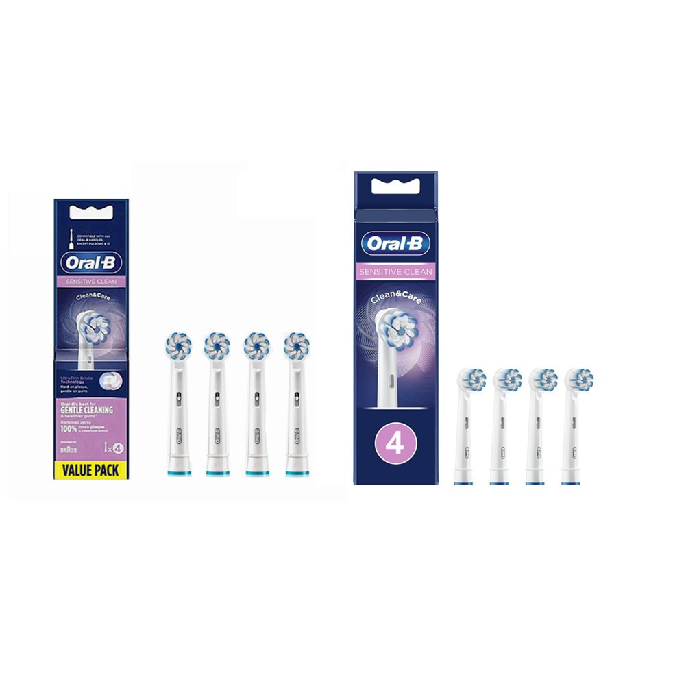 Oral B EB60 หัวแปรงเปลี่ยนแปรงสีฟันไฟฟ้าทําความสะอาดที่ละเอียดอ่อน 4/8/10Count