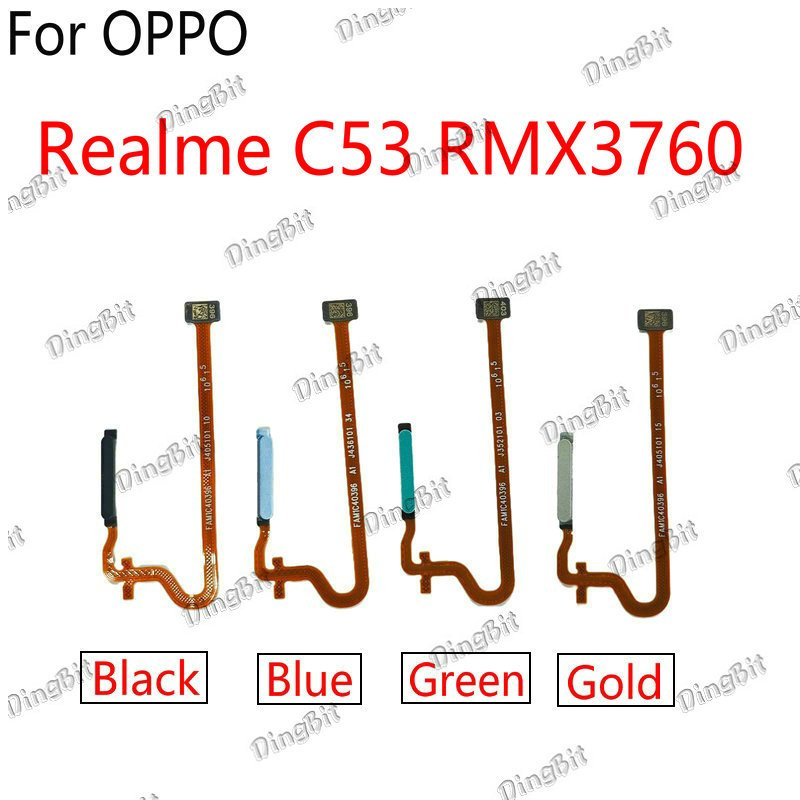 เซ็นเซอร์ลายนิ้วมือพิมพ์นิ้ว เปิดปุ่ม flex Replacement สําหรับ Realme C53 RMX3760