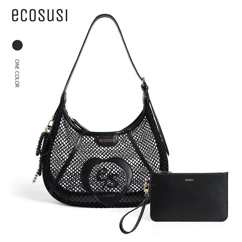 ECOSUSI Shoulder bag กระเป๋าไหล่หรู ด้วยการออกแบบกระเป๋าหนัง Underarm Hobo Bag กระเป๋ามือแฟชั่น Tote