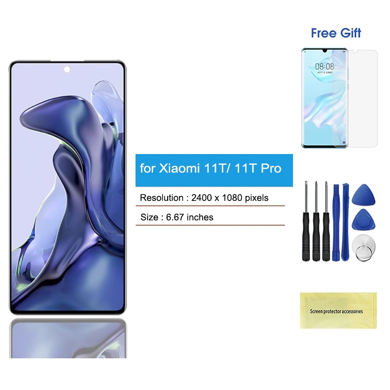 <พร้อมกรอบ> จอ lcd for Xiaomi 11T / MI 11T Pro หน้าจอ แท้ OLED/Amoled