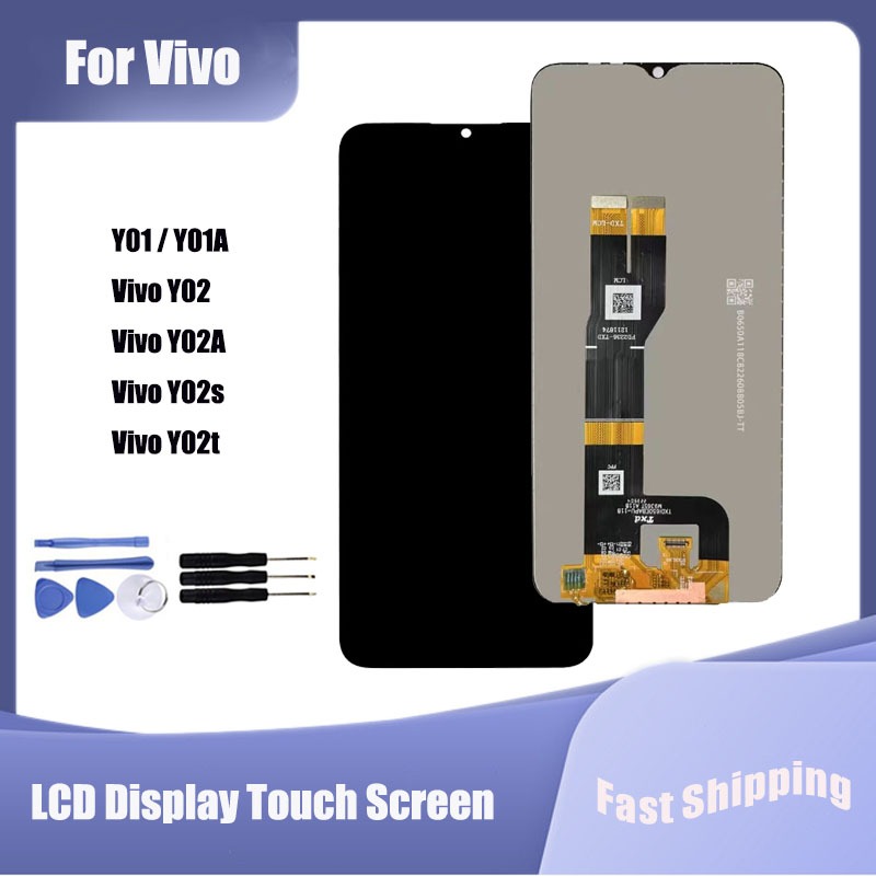สําหรับ vivo Y01 Y01A Y02 Y02A Y02S Y02T จอแสดงผล LCD Touch Screen Digitizer Assembly Replacement Pa
