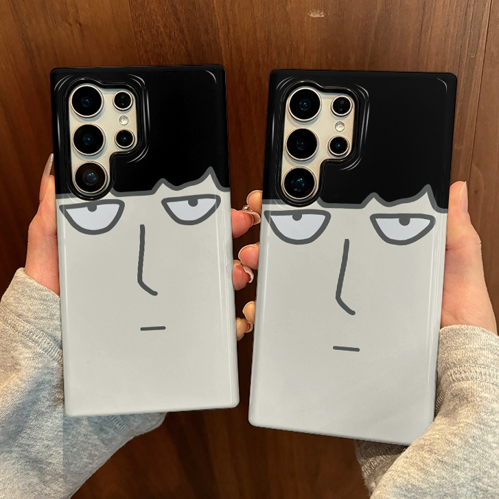 Ins รูปแบบอิโมจินามธรรมเคสป้องกันสองในหนึ่งเดียวเหมาะสําหรับ Samsung su22u s23 plus s23FE s24 s25 pl