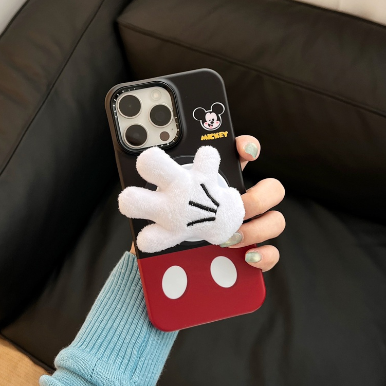 เคสไอโฟนสําหรับ iPhone 16 Pro Max, iPhone 15 Pro Max, iPhone 13 12 11, เคสโทรศัพท์ฟิล์ม iPhone 14 Pro Max, ที่วางฝ่ามือตุ๊กตาดูดแม่เหล็ก