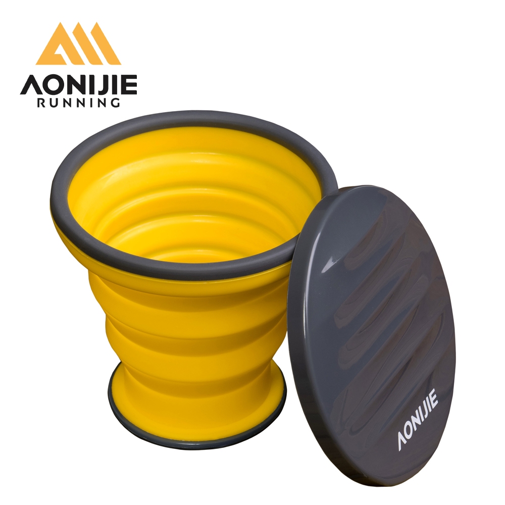 ถ้วยซิลิโคนพับได้ AONIJIE SD74 ขนาด 300 มล. พกพาสะดวก ทนความร้อน สําหรับการตั้งแคมป์และเดินป่า