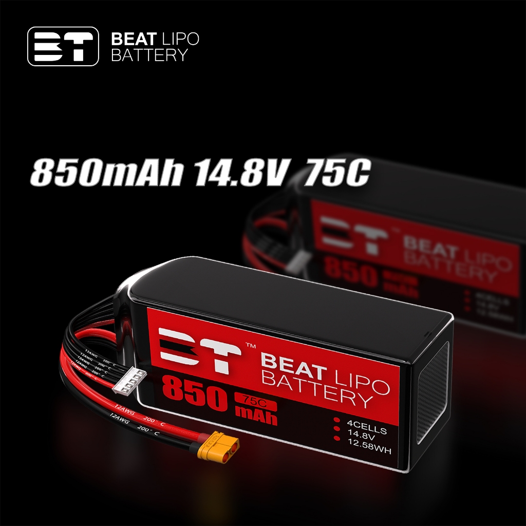 แบตเตอรี่ Beit 850mAh/4S/6S/14.8V/22.2V/35C75C/FPV ผ่านเครื่องแบตเตอรี่เฉพาะ
