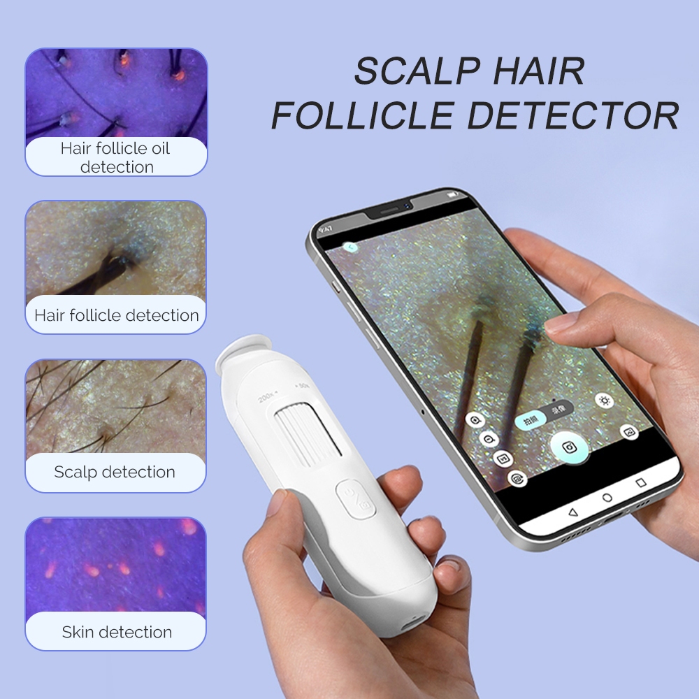Foreverlily Multi-function Scalp hair follicle detector USB Digital Scalp Hair กล้องจุลทรรศน์หลายแพลตฟอร์มสนับสนุน follicle Scalp การตรวจจับที่ถูกต้องเครื่องมือความงาม