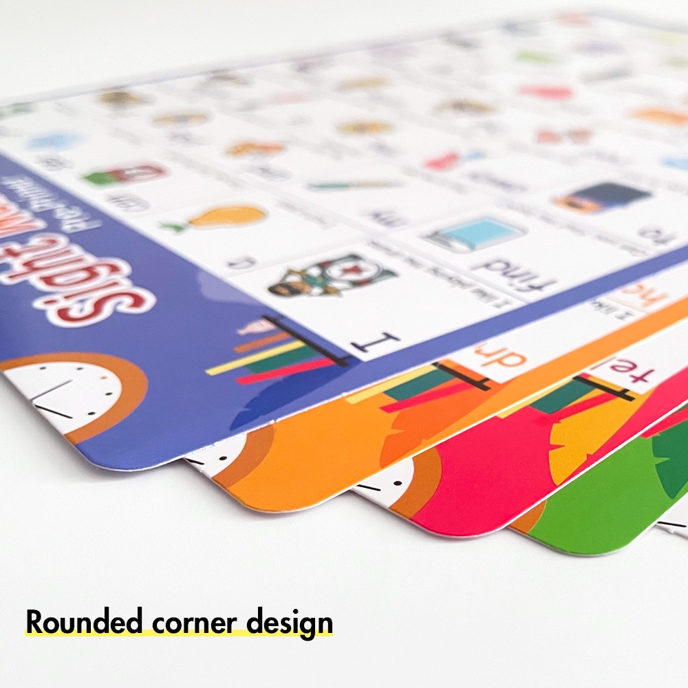 5pcs เด็กการเรียนรู้ Phonics Sight คําภาษาอังกฤษโปสเตอร์ Montessori อนุบาลการศึกษาความรู้ความเข้าใจคําศัพท์การ์ดผู้ปกครอง-เด็ก Interactive ของเล่น Homeschool ห้องเรียนตกแต่ง ราคา ถูกที่สุด ดีลบีเคเค แกลเลอรีภาพที่ 8