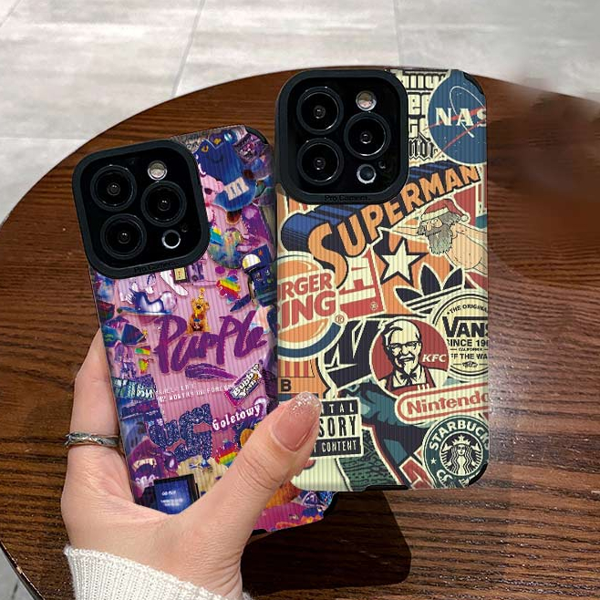 ปลอกหนังสําหรับiPhone 17 Air 16E 16 15 14 13 12 11 Pro XS Max XR X 8 7 6 6s Plusแฟชั่นสไตล์เคสซิลิโคนอ่อนนุ่มปกหลังเต็ม | ไง บี102