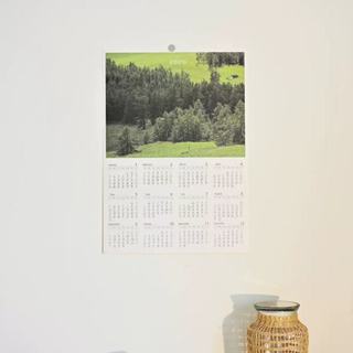 [E217] Senyu ปฏิทินภูมิทัศน์ 2026 ปฏิทินผนังตกแต่งย้อนยุคสร้…