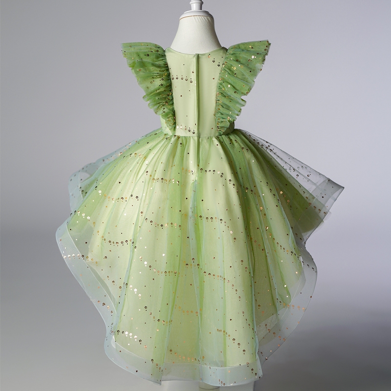 สาวเจ้าหญิงปราชญ์สีเขียวชุดดอกไม้หวานเส้นทางชุดวันเกิดคริสต์มาสพรรคชุด