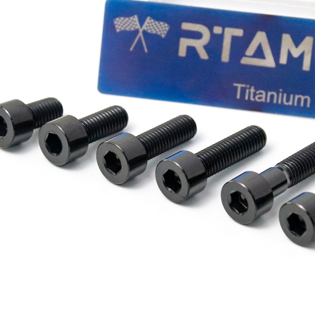 RTAMO Titanium Gr5 M8 (#12)x15-45L Pillar Hex Head Fit Caliper Bolt For Xmax Forza คาลิปเปอร์ โช๊ค แฮนด์ หัวเส