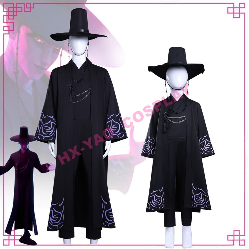 【HX-YAO】ชุดฮาโลวีน Saja Boys เครื่องแต่งกายคอสเพลย์ KPop Demon Hunters Jinu เครื่องแต่งกายคอสเพลย์