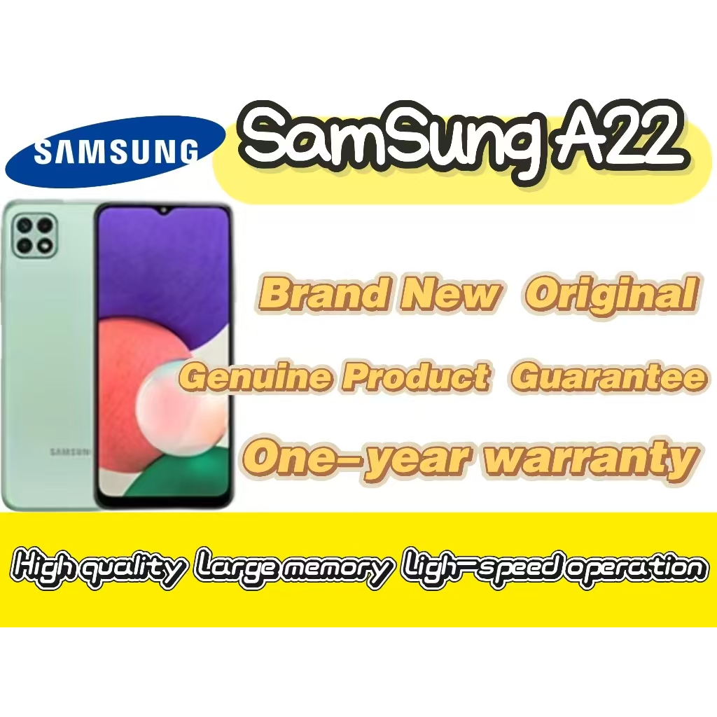 ครบชุด Samsung Galaxy A22 128GB สมาร์ทโฟน Single Sim 4G ใหม่เอี่ยม