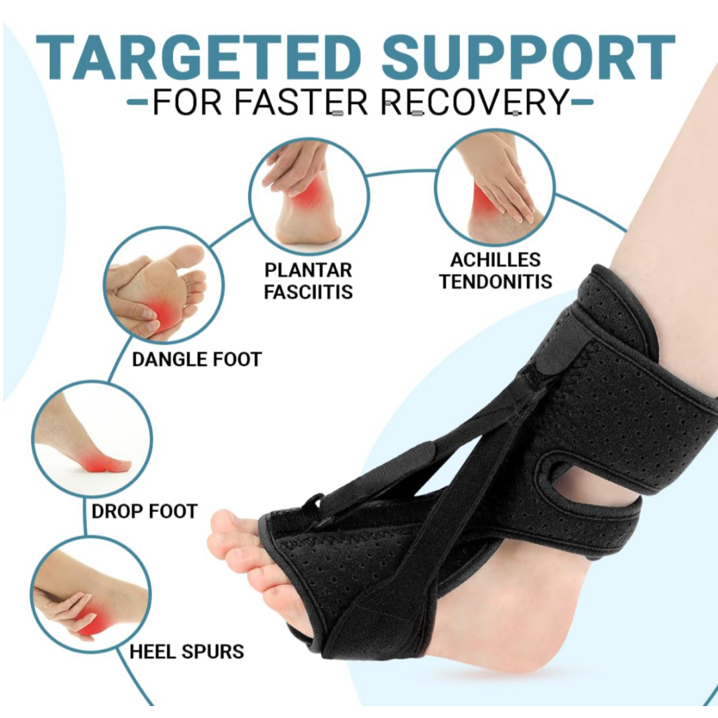 Plantar Fasciitis Night Splint-Upgrade 3 ปรับ Planter Facetous Relief Brace,Plantar Fasciitis บรรเทาผู้หญิงผู้ชายสายรัด,สนับสนุนบรรเทาเท้า Drop Achilles Tendon Day Night