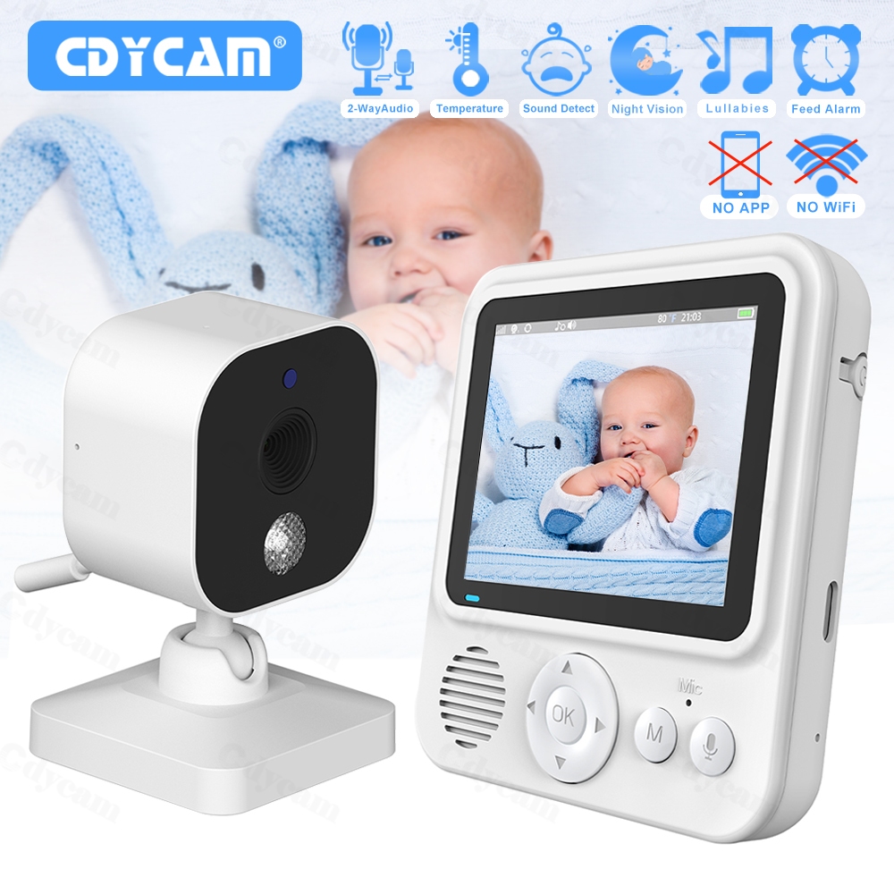 ส่งด่วน Baby Monitor รุ่น ABM900 กล้องเบบี้มอนิเตอร์ จอ2.8' โต้ตอบได้2ทิศทาง ซูมได้4เท่า