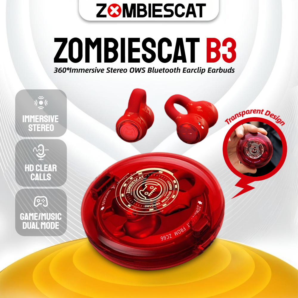 ZOMBIES CAT B3 หูฟังบลูทูธไร้สาย - แบบครอบหูสําหรับสวมใส่สบาย